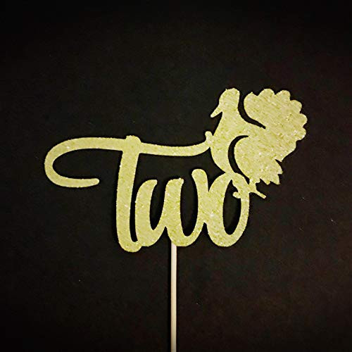 Atelier Elegance Turkey Two Cake Topper Two Cake Topper Fall 2nd Birthday Cake Topper Two Topper