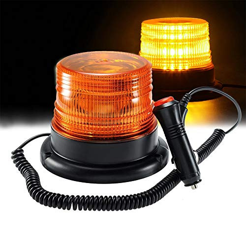 Amber LED Strobe Light,LED Emergency Vehicle Magnetic Mount Warning Strobe and Rotating Flashing Light Beacon Pattern for Cars and Trucks with 12v Cigarette Lighter Plug(30 LED) Amber LED Strobe Light,LED Emergency Vehicle Magnetic Mount Warning Strobe and Rotating Flashing Light Beacon Pattern for Cars and Trucks with 12v Cigarette Lighter Plug(30 LED)