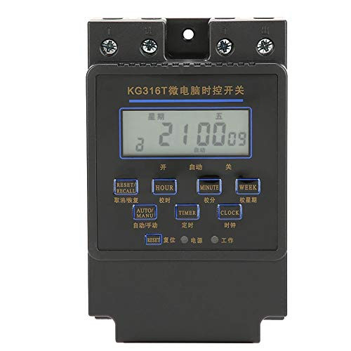 KG316T-B Digital Timer SwitchMicrocomputer Timer Switch LCD Programmable Time Control Switch-24VDC-