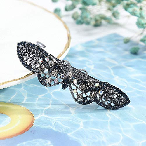 Crystal Pearl Bow-Knot Butterfly Rhinestone Hair Barrettes Hairpins for Women Girls Hair Accessories Head Wear Hair Clips K