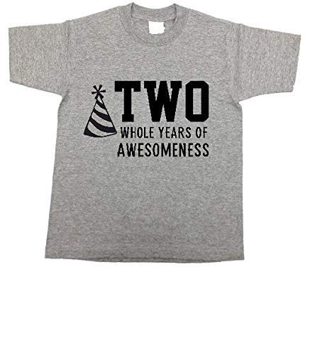 Two year old shirt 2nd birthday tshirt I'm this many age 2 two years of awesomeness