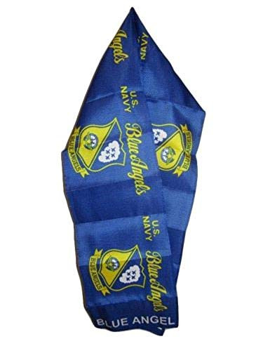 K's Novelties Wholesale Set of 2 U.S. Navy Blue Angels USN Lightweight Flag Printed Scarf 8"x60"