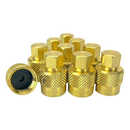 Haltec 10 A-149 Large Bore Hex Top Valve Caps - fit .482-26 Valve Threads VC-7