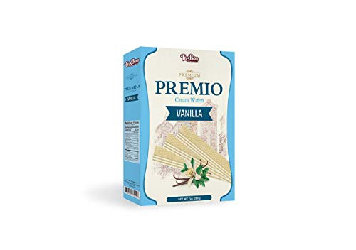 TresBon Premio Cream Wafers -Vanilla Flavor- - 7oz -Pack of 1-