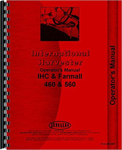 Farmall Tractor Operators Manual -IH-O-460560-