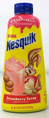 Nestle Nesquick Strawberry Syrup 22 Oz -Pack of 3-