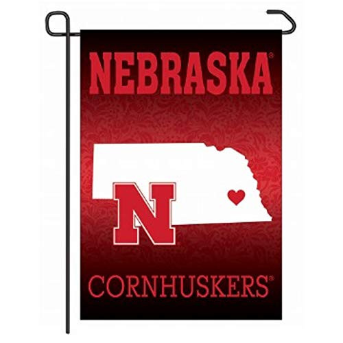 WinCraft Nebraska Cornhuskers 12 x 18 Premium Home State Garden Flag