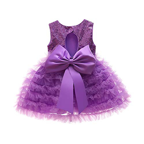 YOUNGER TREE Infant Toddler Baby Girls Dress Sleeveless Sequins Party Dresses Princess Lace Tulle Tutu Birthday Dress -2-3 T Purple B- YOUNGER TREE Infant Toddler Baby Girls Dress Sleeveless Sequins Party Dresses Princess Lace Tulle Tutu Birthday Dress -2-3 T Purple B-