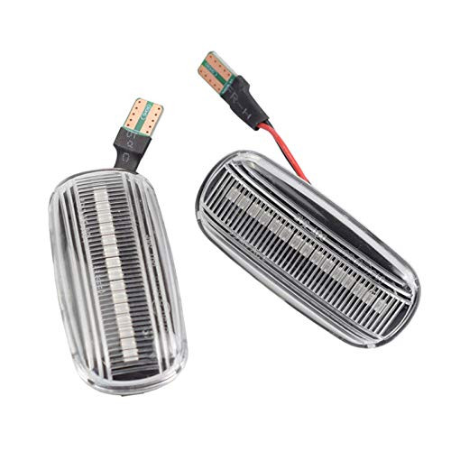 Dynamic LED Turn Light Signal Side Repeater Lamp Compatible for Audi A3 S3 8P A4 S4 RS4 B6 B7 B8 A6 S6 RS6 C5 C7 -Crystal Type B-