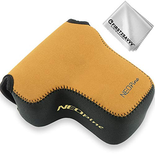 First2savvv Neoprene Camera Case Bag for Sony A6400 A6500 A6600 A6300 A6100 A6000 with 18-135mm Lens QSL-A6400-C09 First2savvv Neoprene Camera Case Bag for Sony A6400 A6500 A6600 A6300 A6100 A6000 with 18-135mm Lens QSL-A6400-C09