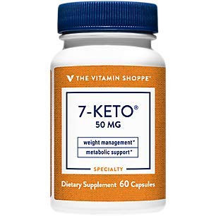The Vitamin Shoppe 7Keto 50 MG Promotes Fat Metabolism Can Be Used As Part of a Weight Management Program Once Daily -60 Capsules-