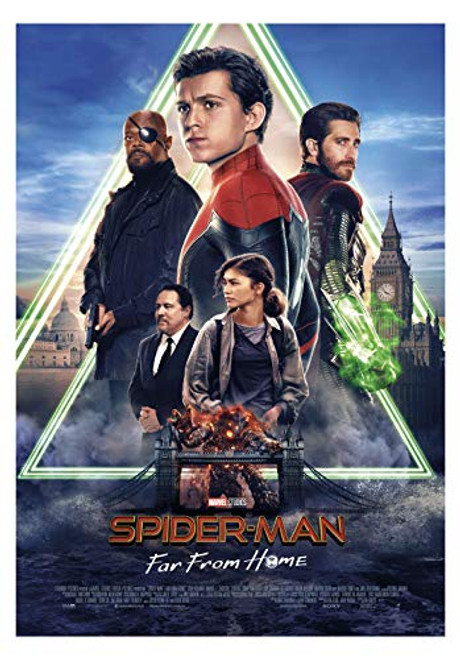 Spider Man Far from Home Movie Poster Limited Wall Art Print Photo Zendaya Tom Holland Jake Gyllenhaal Sizes 8x10 11x17 16x20 22x28 24x36 27x403 -22x28 inches-