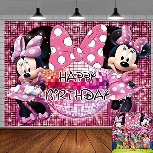 Minnie Mouse Backdrop Party Supplies Photography Backdrop Mickey 1st 2nd 3rd Birthday Background Princess Girls Hot Pink Decoration for Kids Banner Photo Studio Props 7x5Ft Minnie Mouse Backdrop Party Supplies Photography Backdrop Mickey 1st 2nd 3rd Birthday Background Princess Girls Hot Pink Decoration for Kids Banner Photo Studio Props 7x5Ft