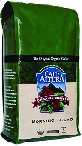 Cafe Altura Organic Coffee, Morning Blend, Whole Bean, 1.25 lb