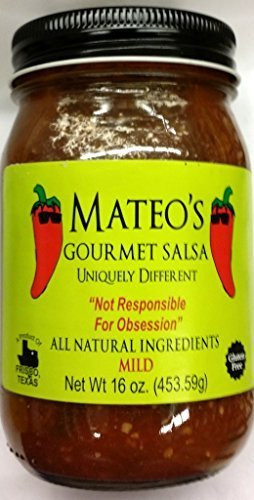 Mateo's Gourmet Salsa 16 Oz -Pack of 2- -Mild- by Mateo's
