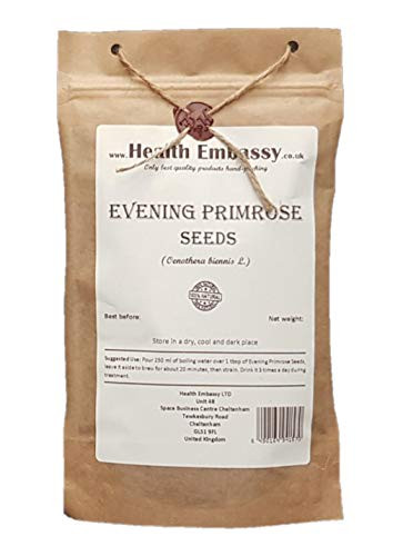 Evening Primrose Seeds -Oenothera Biennis L- - Health Embassy -200g-