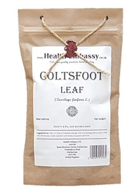 Coltsfoot Leaf -Tussilago farfara L.- - Health Embassy - 100 percent Natural -100g- Coltsfoot Leaf -Tussilago farfara L.- - Health Embassy - 100 percent Natural -100g-