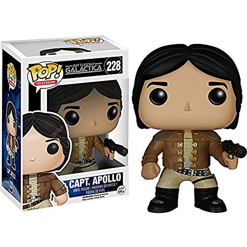 Funko Capt. Apollo- Battlestar Galactica x POP TV Vinyl Figure and 1 POP Compatible PET Plastic Graphical Protector Bundle -228 - 05123 - B- Funko Capt. Apollo- Battlestar Galactica x POP TV Vinyl Figure and 1 POP Compatible PET Plastic Graphical Protector Bundle -228 - 05123 - B-