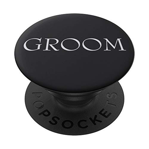 Groom Engagement Newlywed Gift PopSockets Grip and Stand for Phones and Tablets Groom Engagement Newlywed Gift PopSockets Grip and Stand for Phones and Tablets