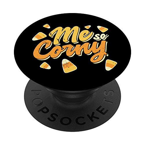 Candy Corn Halloween Pun Me So Corny Sugar PopSockets Grip and Stand for Phones and Tablets