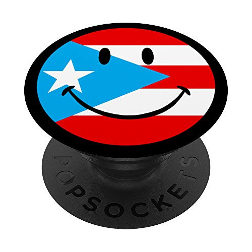Emoji Flag Puerto Rico Souvenir Gift Puerto Rican Vacation PopSockets Grip and Stand for Phones and Tablets