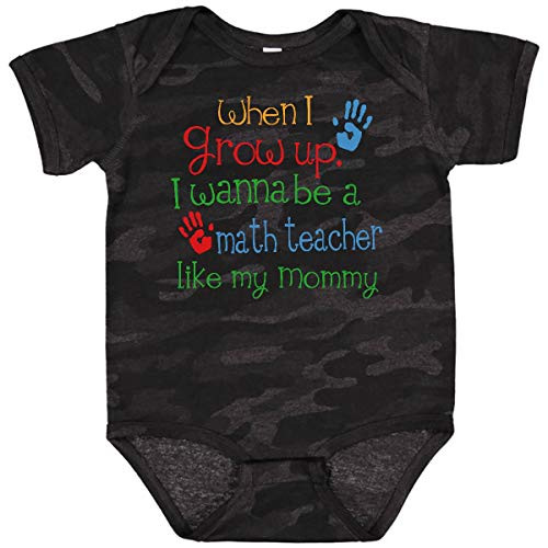 inktastic Math Teacher Like Mommy Infant Creeper Newborn Storm Camo 24ac4