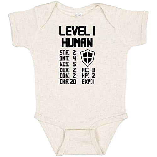 inktastic Level 1 Human Infant Creeper Newborn Natural Heather 28f60