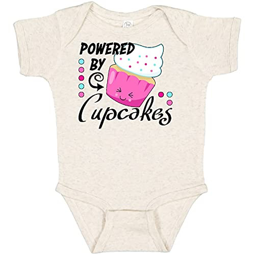 inktastic Powered by Cupcakes- Infant Creeper 18 Months Natural Heather 2eb46