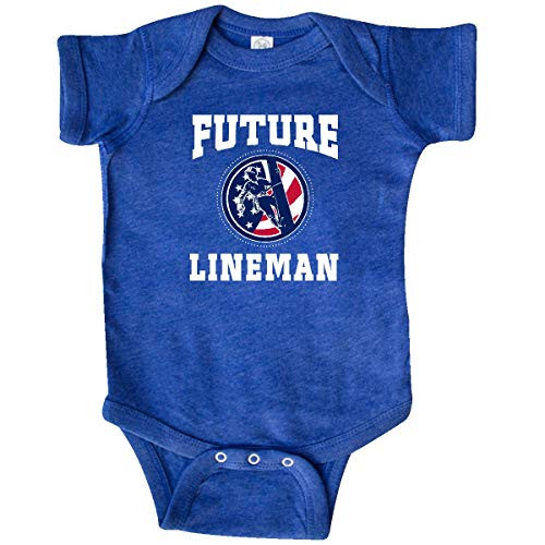 inktastic Future Lineman Infant Creeper Newborn Retro Heather Royal 33759 inktastic Future Lineman Infant Creeper Newborn Retro Heather Royal 33759