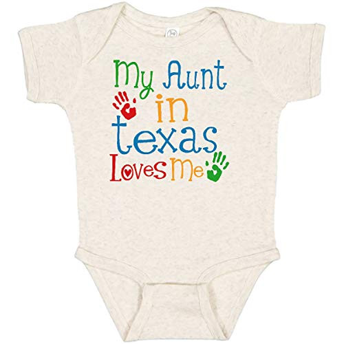 inktastic My Aunt in Texas Loves Infant Creeper 6 Months Natural Heather 339a3