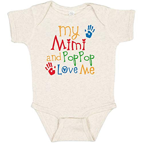 inktastic Mimi and Poppop Love Me Infant Creeper Newborn Natural Heather 34547 inktastic Mimi and Poppop Love Me Infant Creeper Newborn Natural Heather 34547