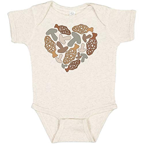 inktastic Mushrooms and Morels in Infant Creeper Newborn Natural Heather 35bb2