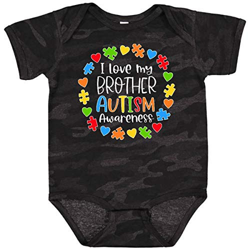 inktastic I Love My Brother Autism Infant Creeper 24 Months Storm Camo 3a3e7