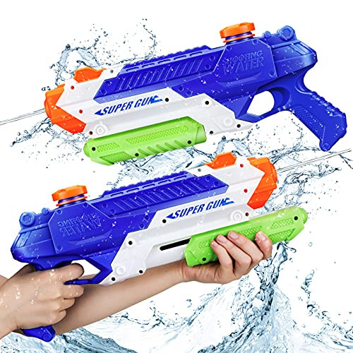 2021NEW Water Gun for Kids 1000CC Squirt Gun for Kids 2 Pack Water Guns for Kids Water Blasters Squirt Guns for Kids Water Squirt Guns for Adults Watergun for Swimming Pool Beach Sand Play Gifts