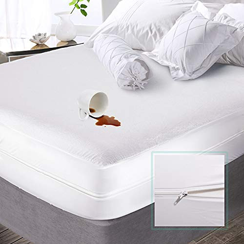 Nestl Premium Zippered Mattress Encasement - Waterproof Twin XL Mattress Protector - Bed Bug Proof Fits 15 Inches Deep - Twin XL Nestl Premium Zippered Mattress Encasement - Waterproof Twin XL Mattress Protector - Bed Bug Proof Fits 15 Inches Deep - Twin XL