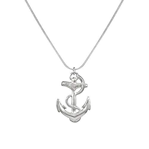 Nautical Anchor Sterling Silver Snake 
