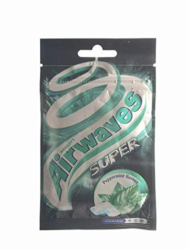 Wrigley's Airwaves Chewing Gum Sugarfree Gum - Super Peppermint-25g- x 8 packs