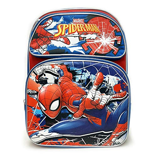 3D Molded Spider-Man 16" large Blue Backpack