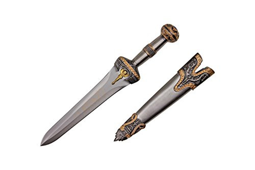 Wuu Jau H-73 Roman Dagger with Scabbard 14" Brass Finish