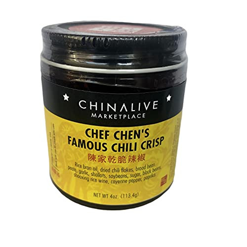 Chef Chen's Famous Chili Crisp China Live Spicy 4 Oz. -2 Pack-