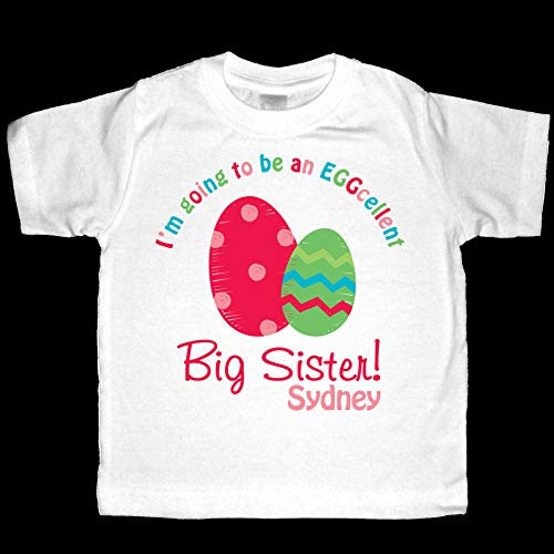 I'm going to be an EGGcellent Big Sister Shirt or Bodysuit - Personalized Easter Pregnancy Announcement - personalized with any name I'm going to be an EGGcellent Big Sister Shirt or Bodysuit - Personalized Easter Pregnancy Announcement - personalized with any name