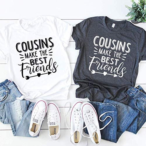 FastDeliveryTees Matching Cousin T-Shirt Cousin Shirt Cousins Make The Best Friends Shirt Cousin Tee Family Reunion T Shirt Big Cousin TShirt Cousin Crew Gift Christmas Family T-Shirt
