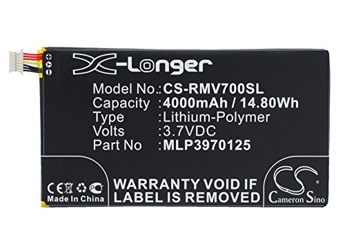 VINTRONS MLP3970125 Battery -4000mAh-14.80Wh- For VERIZON Elipsis QMV7A 7in Elipsis QMV7B Ellipsis MV7A Ellipsis QMV7A 8GB