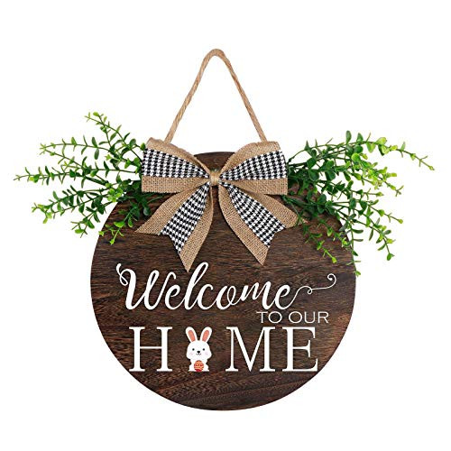 Welcome Sign Front Door Welcome Wreaths Sign for Farmhouse Front Porch Decor Wall Hanging Welcome Sign Decor for Home -G- Welcome Sign Front Door Welcome Wreaths Sign for Farmhouse Front Porch Decor Wall Hanging Welcome Sign Decor for Home -G-