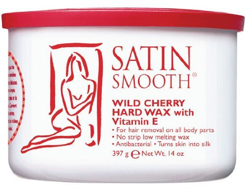 Satin Smooth Wax - Wild Cherry Hard Wax with Vitamin E - 14 oz