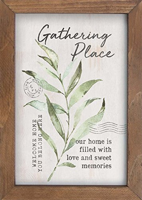 P. GRAHAM DUNN Gathering Place Whitewash Postcard Look 7 x 10 Inch Pine Wood Framed Wall Art Plaque P. GRAHAM DUNN Gathering Place Whitewash Postcard Look 7 x 10 Inch Pine Wood Framed Wall Art Plaque