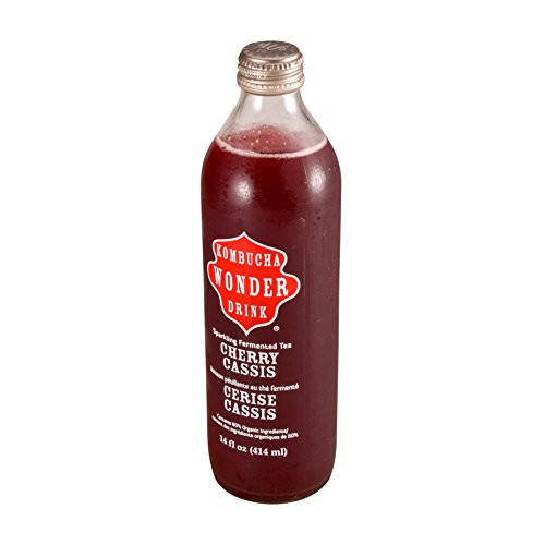 Kombucha Wonder Drink Tea Cherry Cassis 14 oz