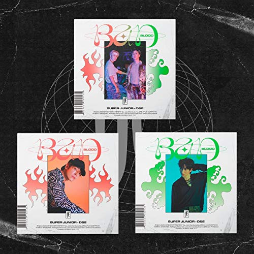 Super Junior D and E Bad Blood 4th Mini Album Random Version CD plus1p Poster On Pack plus80p Booklet plusPhotoBoard plusRemover Sticker plusLenticular Card plus1p PhotoCard plusMessage PhotoCard Set plusTracking Kpop Sealed