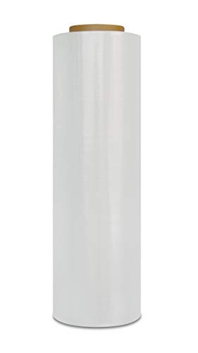 Stretch Film Wrap Heavy Duty Shrink Wrap Clear 18 Inch x 1500 Feet 47 Gauge -1 Roll-