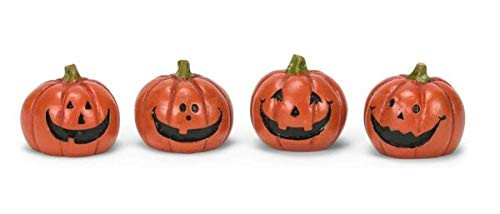 -N Diu Dang Miniature Fairy Garden Set of 4 Halloween Jack-O-Lanterns - Buy 3 Save 5 Diu Dang
